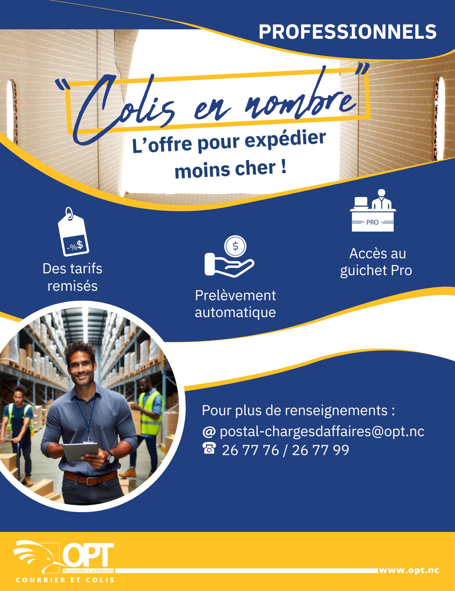 AFFICHE OFFRE COLIS EN NOMBRE