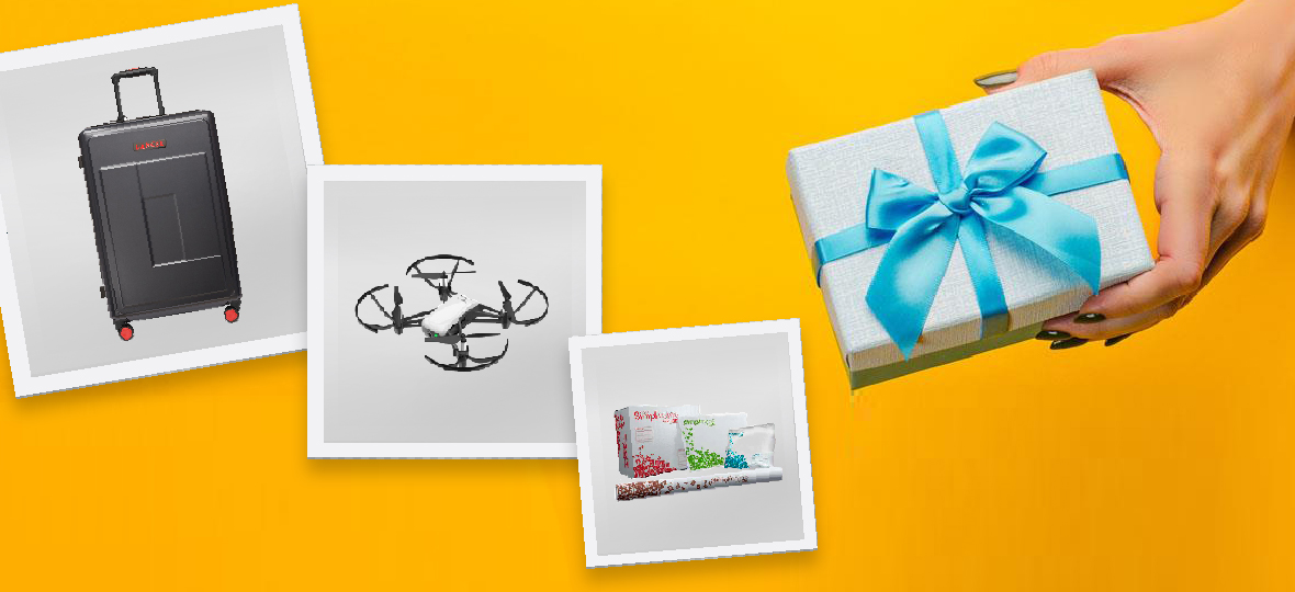 Illustration sur des cadeaux connectés à gagner